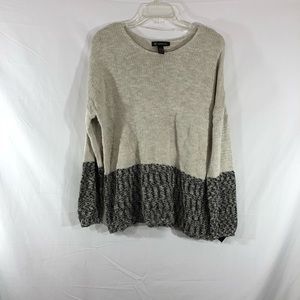Inc Colorblock Asymmetric Sweater XL